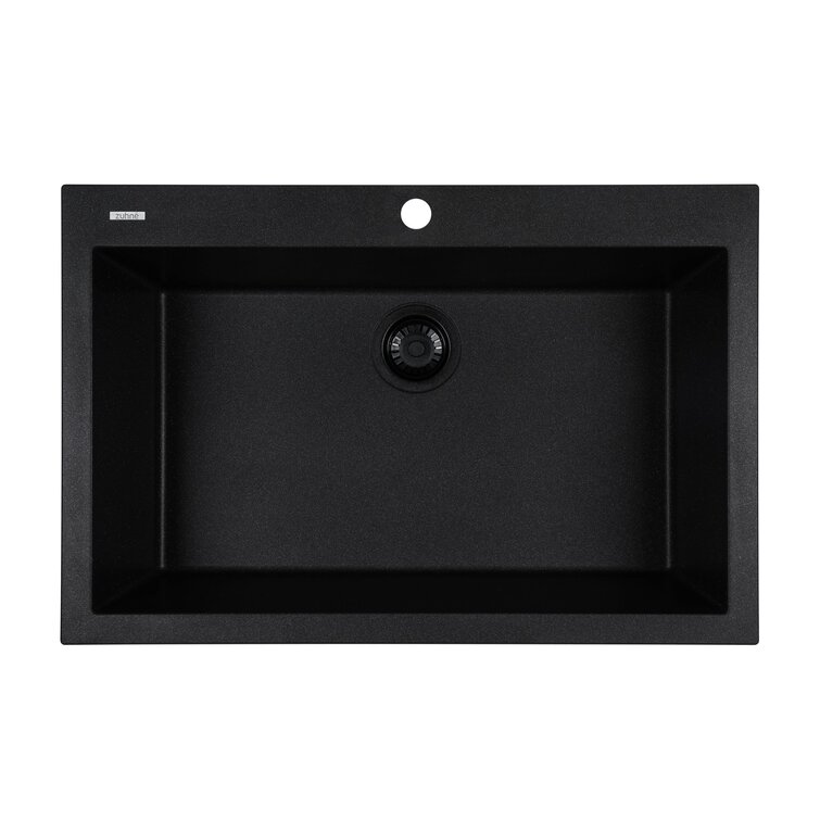 27.5" L x 15.5" W Undermount Kitchen Sink