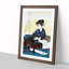 Seated Lady by Yashima Gakutei - Picture Frame Painting Print-55613640-55613646