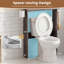 Armoire de rangement suspendue au-dessus des toilettes avec porte coulissante de style grange et étagères ouvertes-2005888415