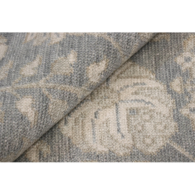 Oushak Blue Wool Area Rug