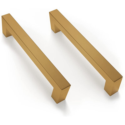 Poignées carrées de 5,5 po Mega Handles | Poignées de tiroir modernes en acier inoxydable pour armoires de cuisine, armoires et portes | Vis incluses