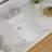 GhomeG 13"W x 20"D White Undermount Ceramic Sink Rectangular Bathroom Sink with Overflow hole