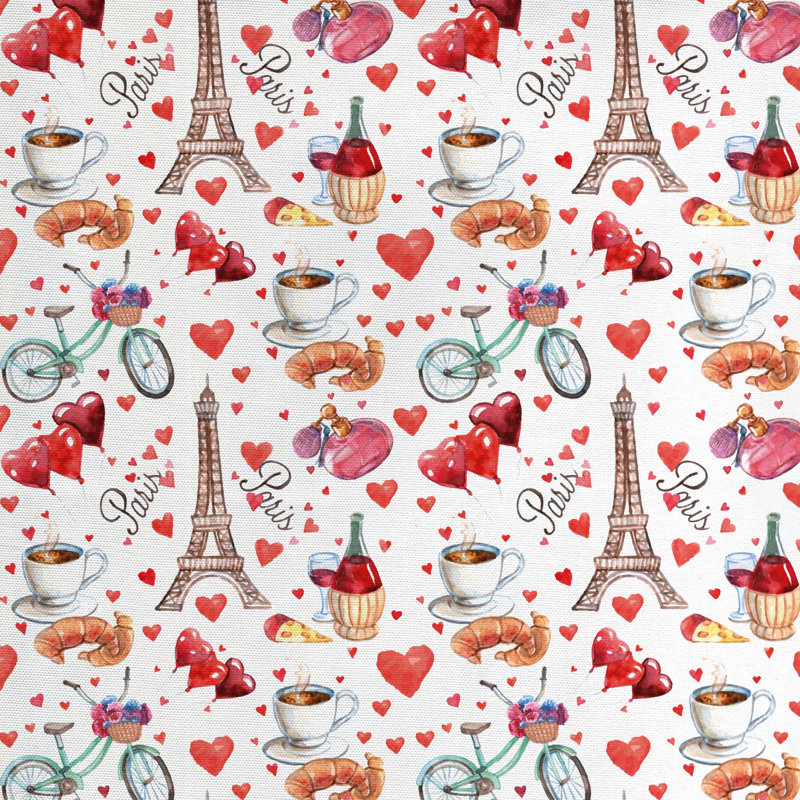Tissu romantique, l 58 po x L 108 po