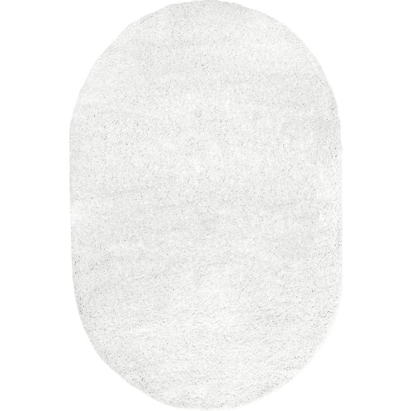 Exmouth Shag 900 Performance Solid Color Rug, Oval 6'7" x 9'