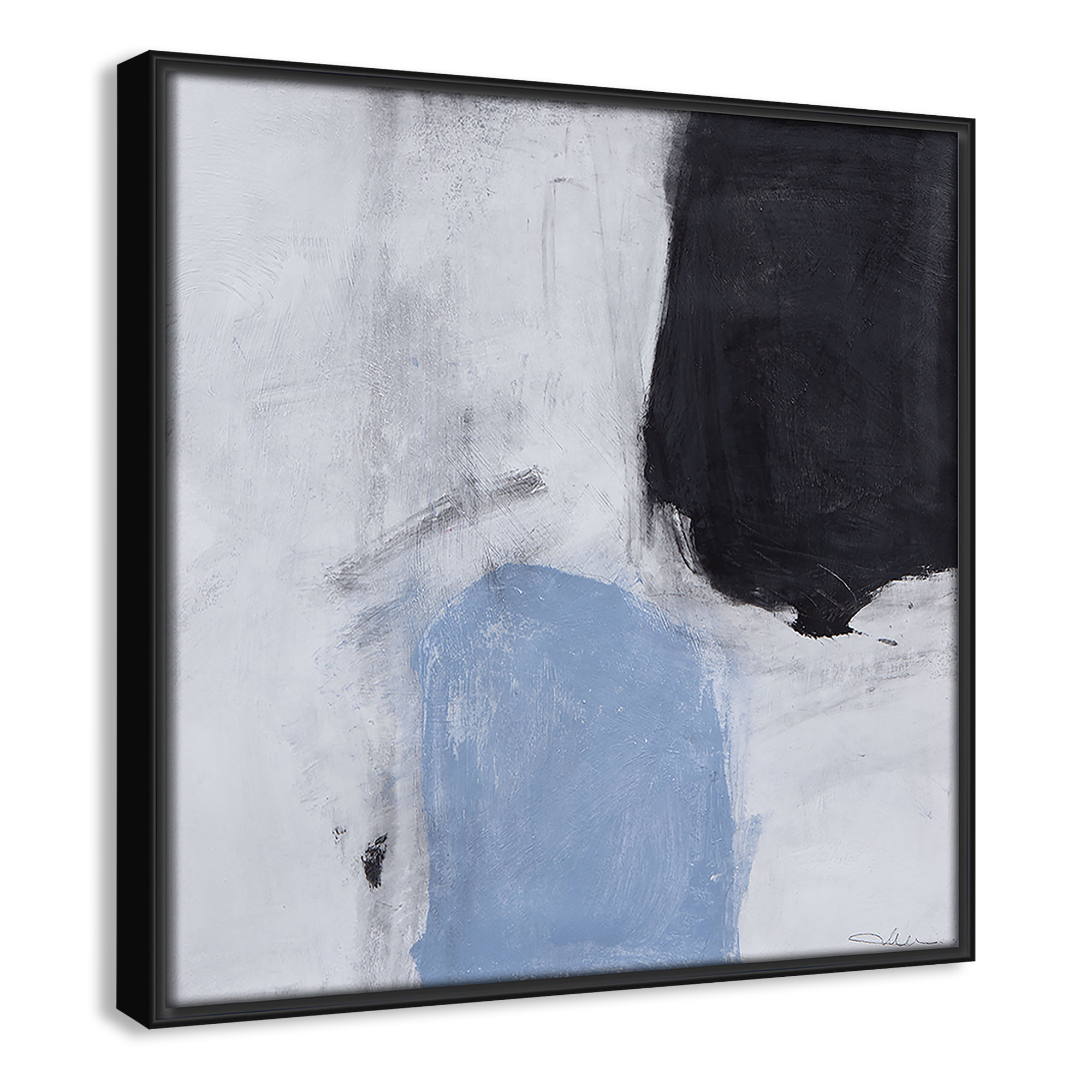 From Powder Blue to Onyx Print by Casa Fine Arts, 13.5" H x 13.5" W, Black