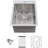 15X20x10 Inch, Stainless Steel, Drop - In Kitchen Sink, 16 Gauge, Non Rusting, X Shaped Water Flow, 3Mm Pad, Dish Grid, Template Gauge T304 Steel Topmount 15X20 Inch Single Bowl Easy Maintenance