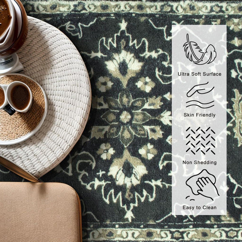 Tapis de cuisine antidérapant et lavable 2 pièces