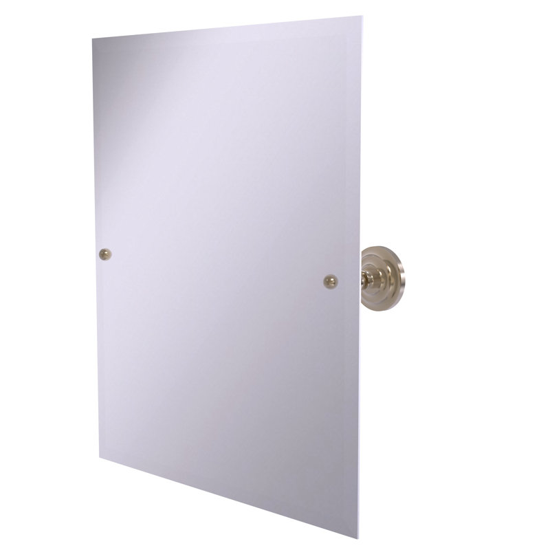 Miroir rectangulaire inclinable 21 "x 26" Jhene, Étain antique