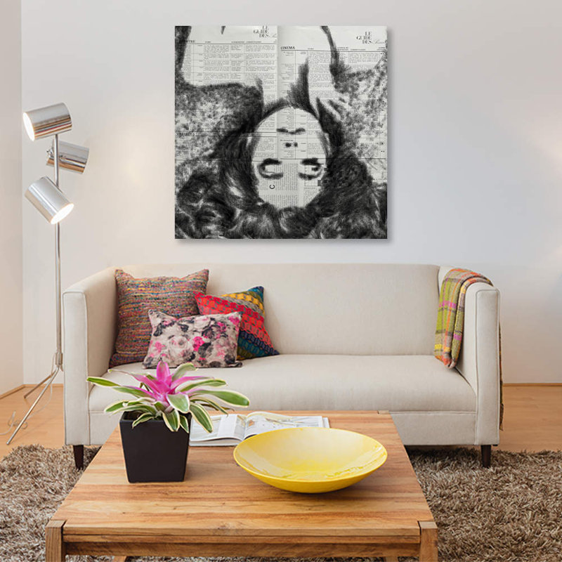 « rêves », impression sur toile, H 18 po x l 18 po x P 1,5 po, Pas de tapis, Toile tendue