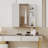 A White MDF Material Mirror Cabinet