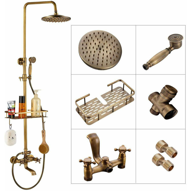 Bleecker Complete Shower System with Adjustable Shower Head