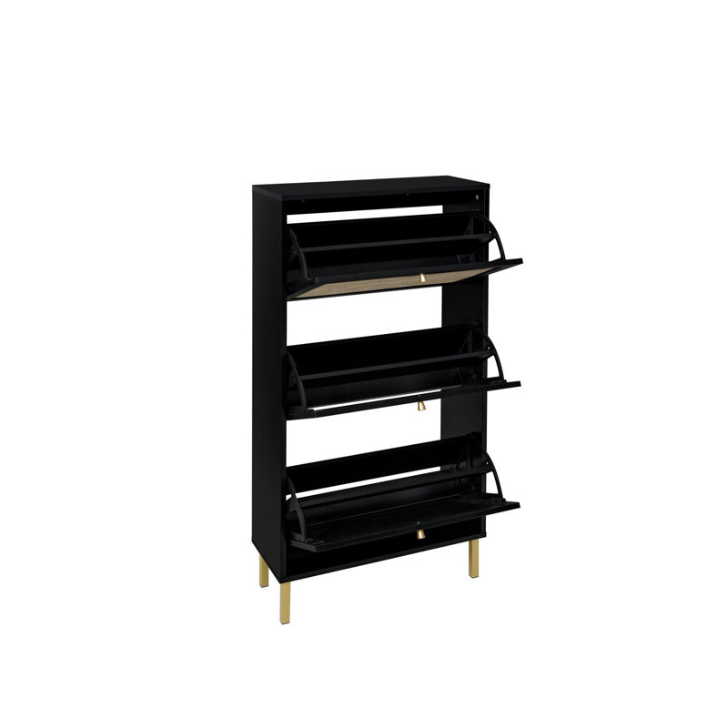 Shoe Storage Cabinet, Black