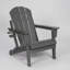 Chaise Adirondack pliante en PEHD avec porte-gobelet double-69817257