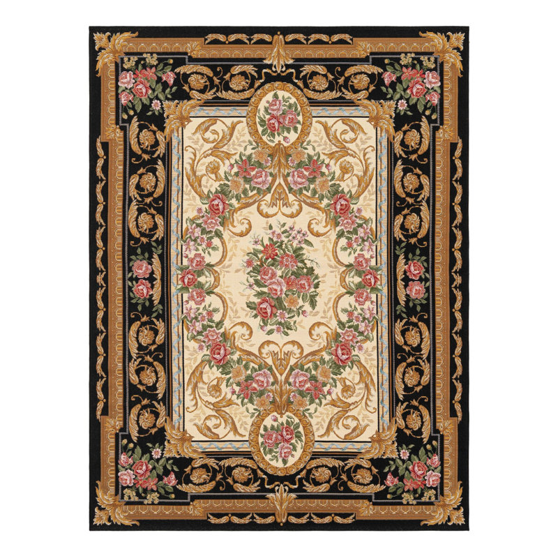Indoor/Outdoor Traditional Area Rug, Rectangle 5'1" x 7'1"