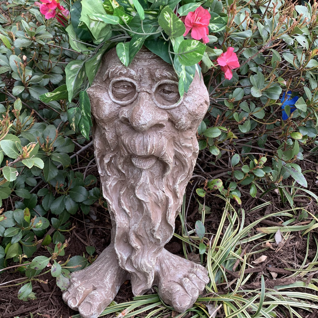 Muggly's Grandpa RIP Face Statue Planter HomeStyles 