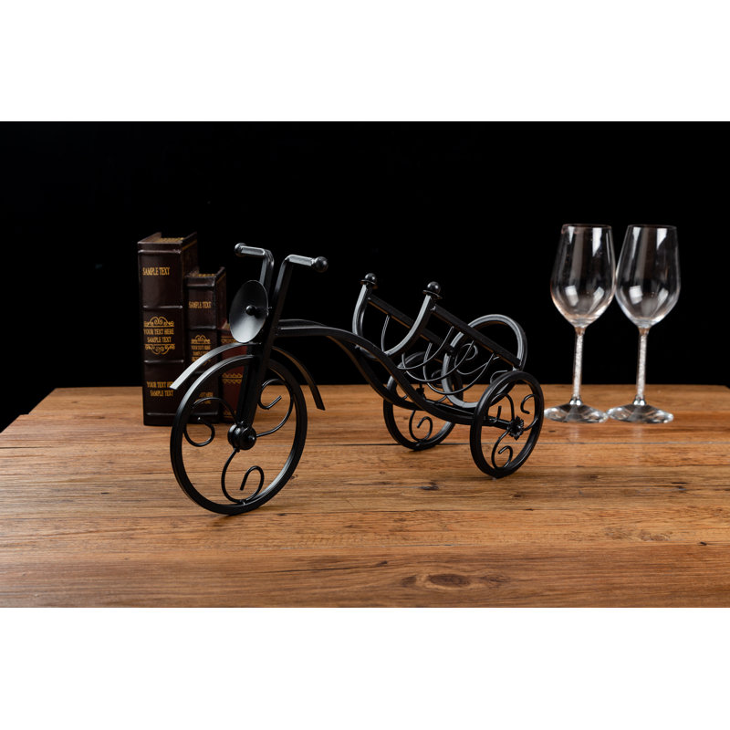 Jemmy 1 Bottle Tabletop Wine Bottle Rack, Black