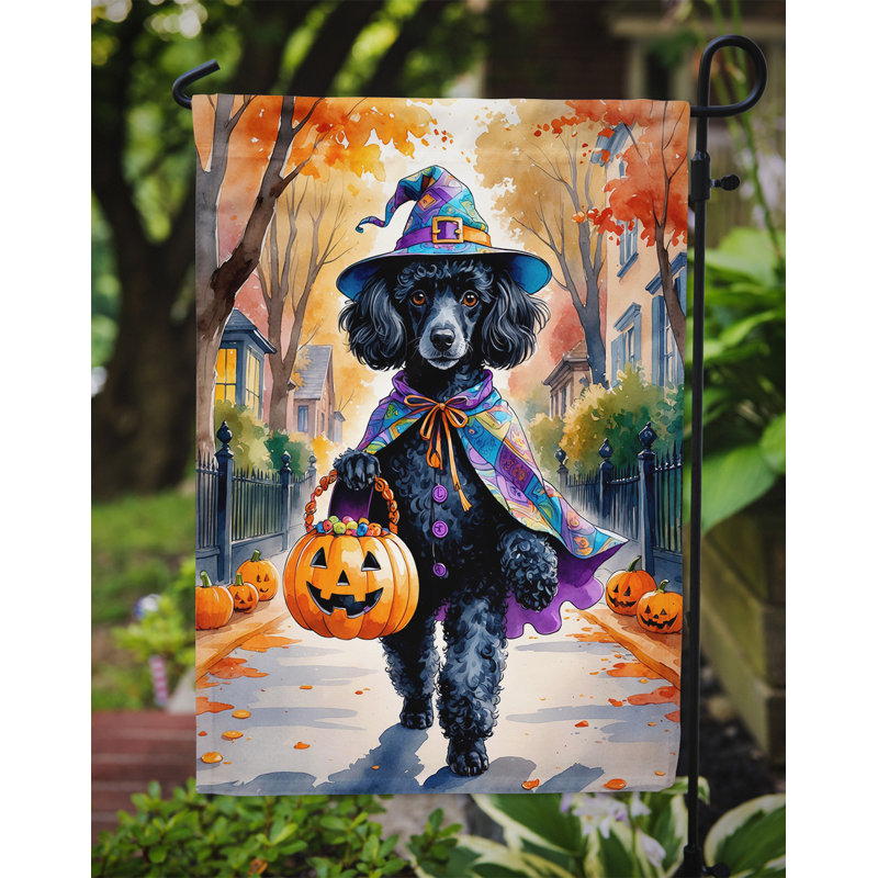 Drapeau du jardin Mastiff, Caniche noir