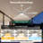 60/72 Inch 6-blade Modern Solid Wood Ceiling Fan With Light And Remote, High Cfm Large Airflow Ceiling Fan, Quiet Reversible Dc Motor, Indoor Outdoor Fan For Porch Gazebo Living Room Kitchen Garage-1099215068-1087993828-1089093833