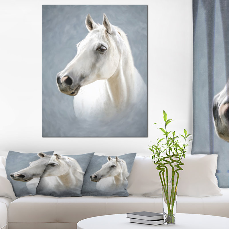 « cheval de troie seul », reproduction de photo sur toile tendue, H 40 po x l 30 po