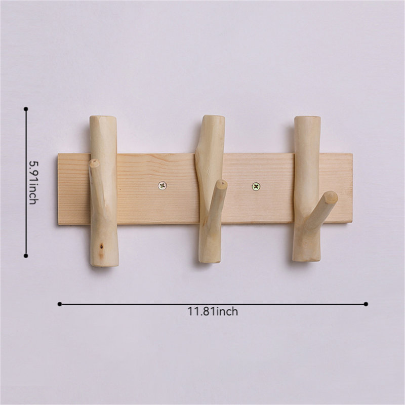 Branchout Solid Wood Hook Rack