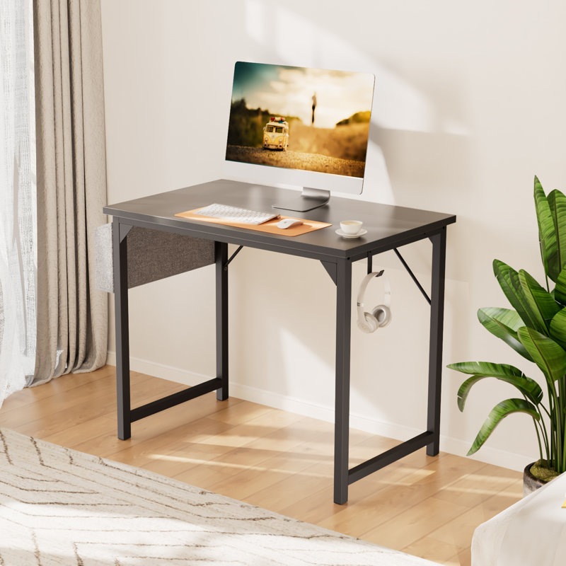 Bureau Mamoru, Noir, H 29,8 po x l 31,5 po x P 19,7 po