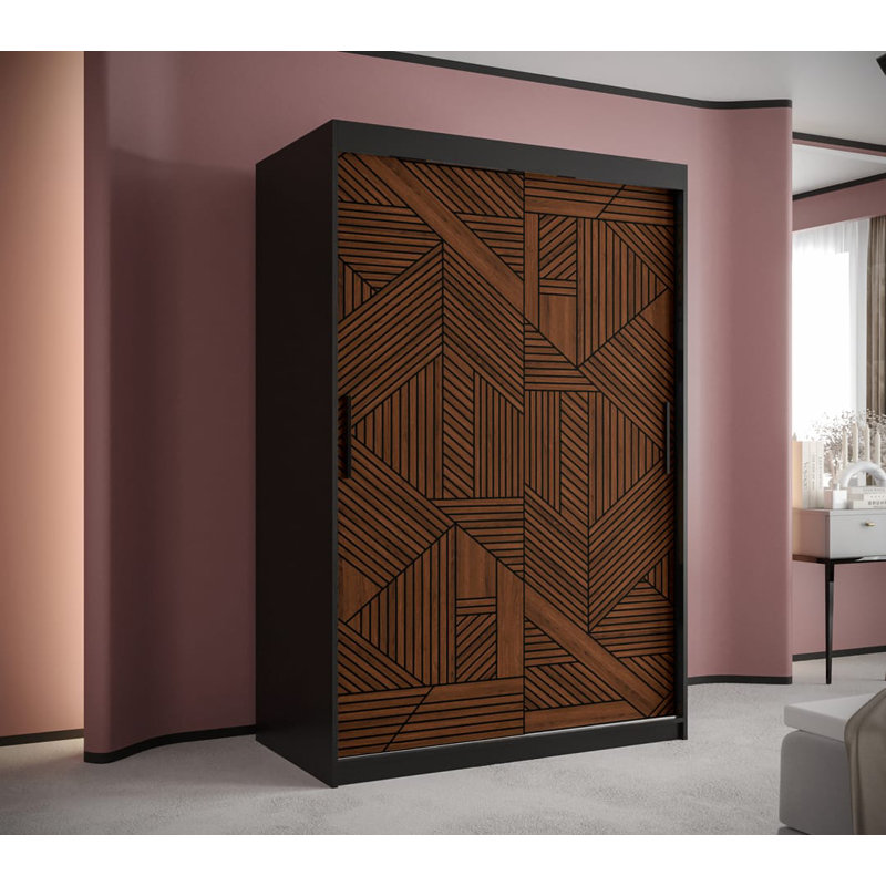 Aylisha 2 Door Manufactured Wood Wardrobe, 200" H x 120" W x 62" D