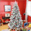 Arbre de Noël artificiel enneigé avec neige-767702232