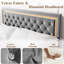 Lit plateforme tapissier Boucle-132943729
