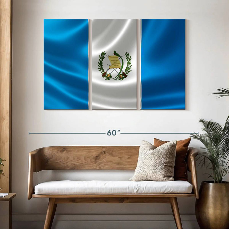 Borges Republic Of Guatemala Flag, 32" H x 50" W