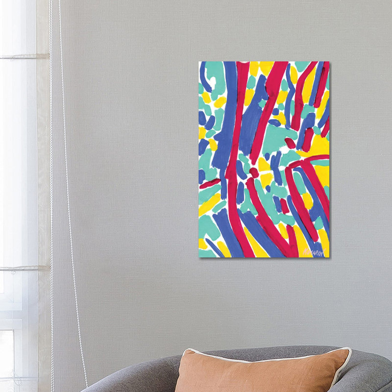Tree Reflections 1 Piece Wall Art on Canvas, 66.04 cm H x 45.72 cm W, White Framed