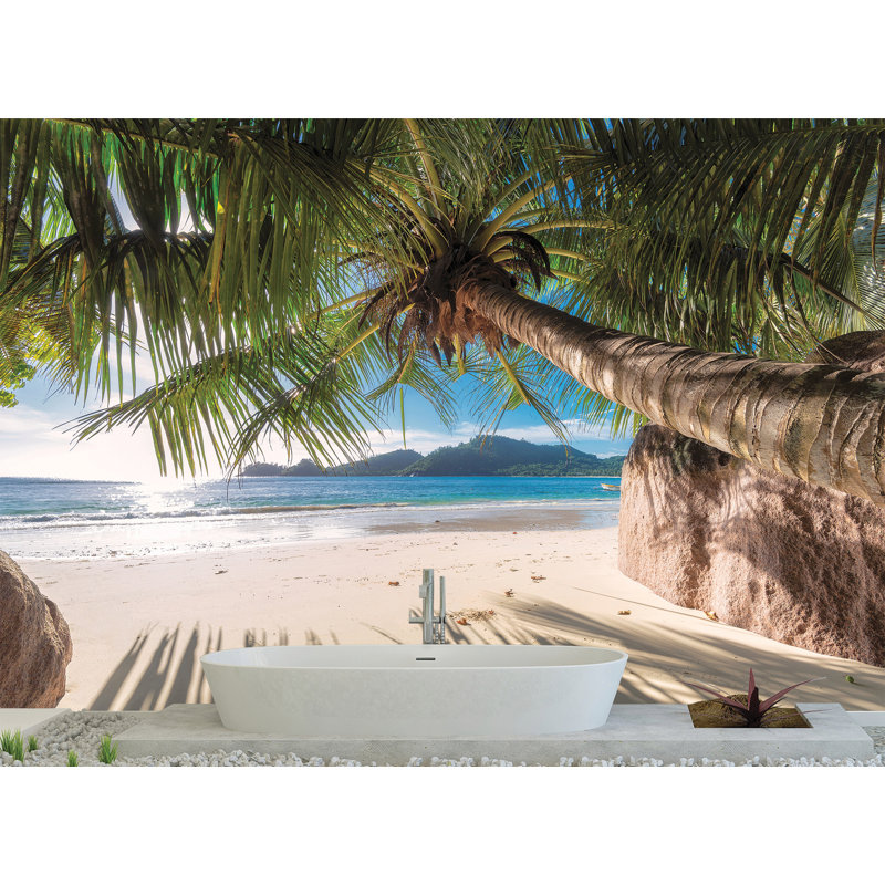 Panneau mural lisse L 8 pi x l 144 po Louis Palm Trees Louis