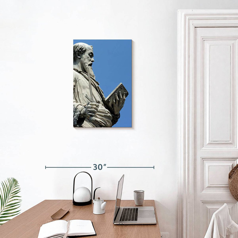 Ponte Sant'Angelo St Paul Statue, 24" H x 16" W