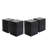 Black Wood-Like End Table, 13.93" X 18", For Lamps, Indoor Outdoor Usage Table In Black, 18" High, Finish, Ideal And Spaces, Mixable With Same-Style Tables-483532658-483532665