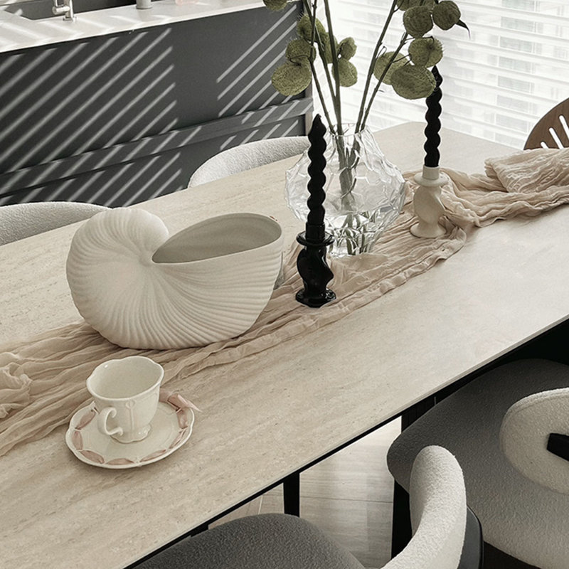 Sturdy Minimalism Dining Table Sets., 29.53"H x 70.87"L x 35.43"W
