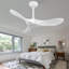 Ventilateur de plafond moderne blanc 36 pouces