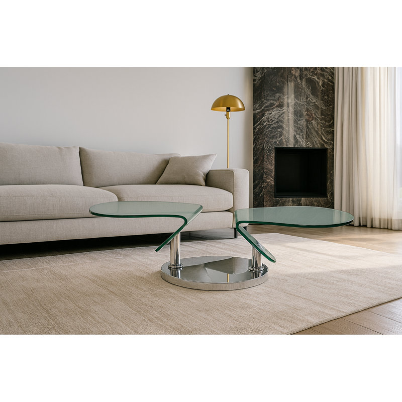 Crystal Petal Extention (22.5-61.5) Coffee Table