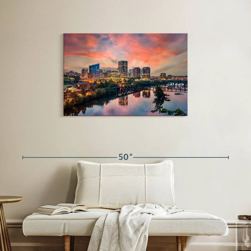Nicci Richmond City Sunrise, H 24 po x l 36 po