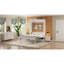 Lit escamotable double avec 2 tiroirs, beige