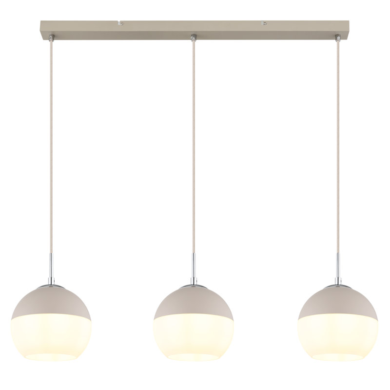 Hollier 3 - Light White Geometric Pendant
