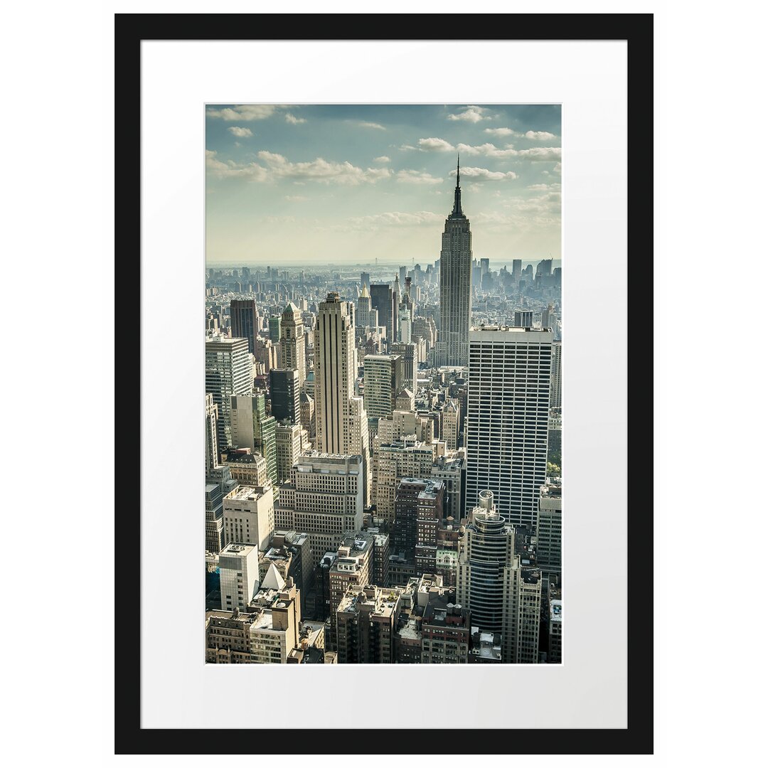 Gerahmtes Poster New York bei Tag