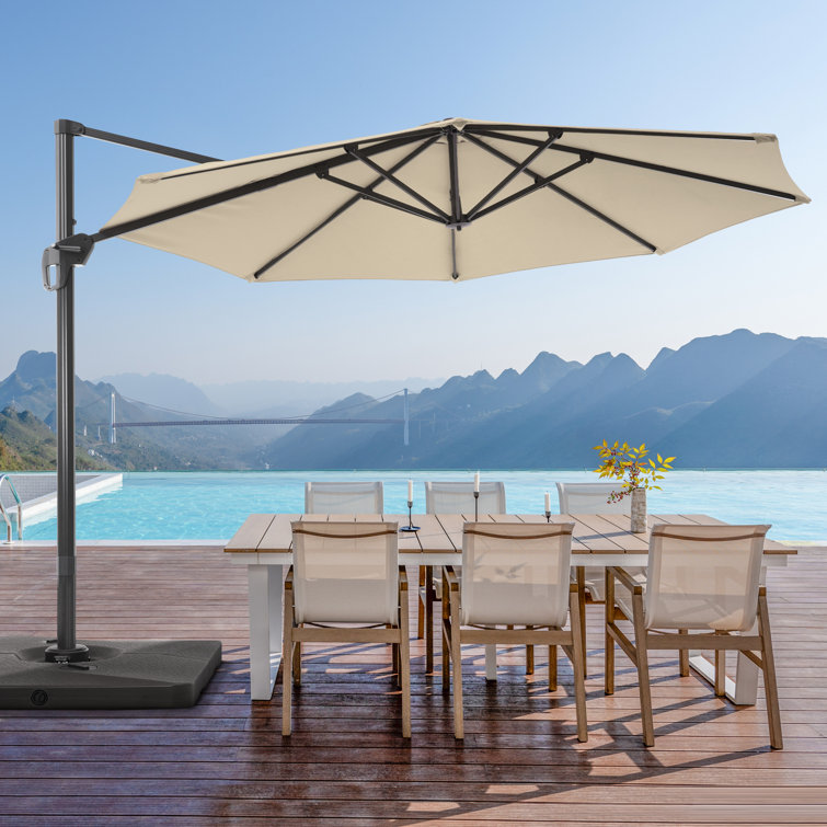 132'' Cantilever Umbrella with a Base