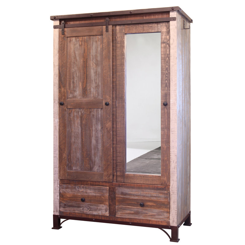 Jiaming Solid Wood Armoire