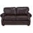 Speroni 74" Genuine Leather Rolled Arm Loveseat-20119944