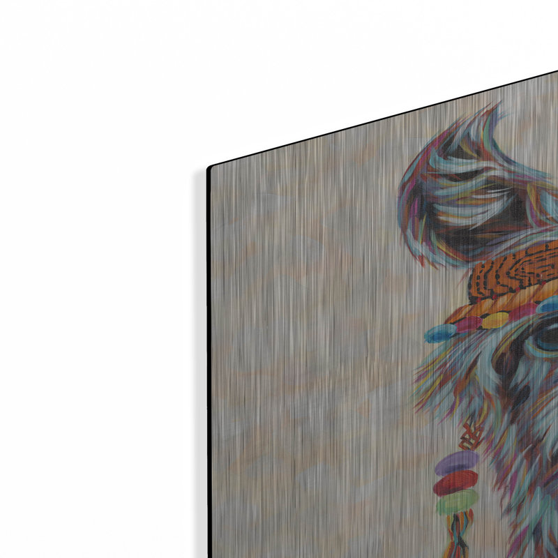 «Hippie Llama I» par Carolee Vitaletti, H 36 po x l 24 po
