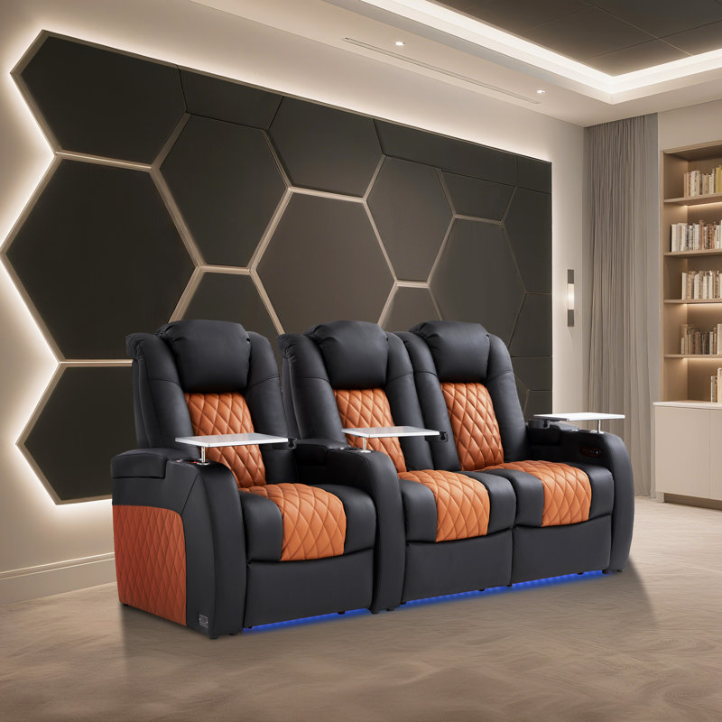 Canapé électrique Fauteuil inclinable électrique Zero Gravity, 3, Black/Camel