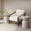Ensemble de table basse et de table d'appoint moderne et imperméable, ciment MgO durable, idéal pour l'intérieur et l'extérieur, le patio, le jardin et le salon-1143645225