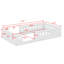 Lit plateforme avec garde-corps-471253763
