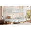 Lits superposés Queen gain de place, métal blanc, style ferme moderne-573565417
