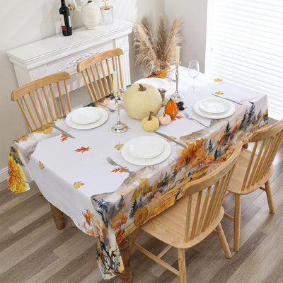 Fall Tablecloth 60x84 Inch Rectangle