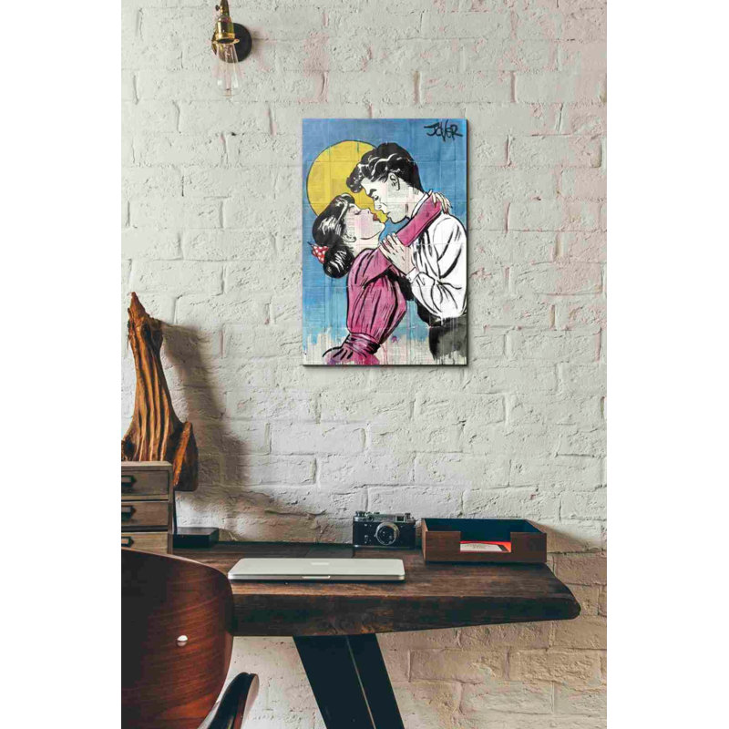 'Love Moon Pop' by Loui Jover, Canvas Wall Art, 18" H x 12" W x 0.75" D
